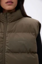 Padded Oversized Gilet - Cocoa Brown