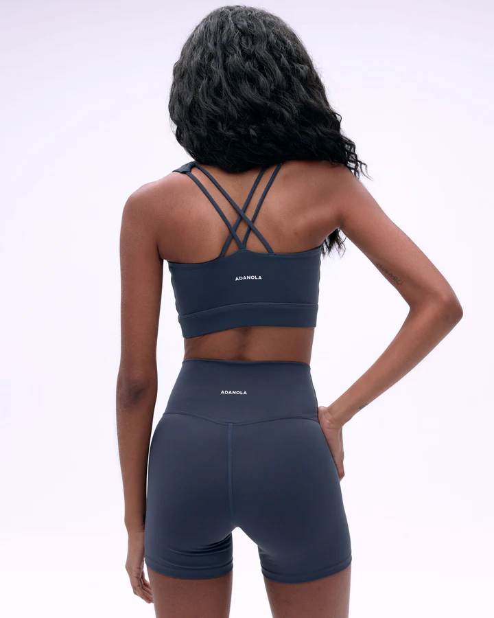 Experience sleek support and all-day comfort with the Ultimate Cross Back Bra in Midnight Blue.