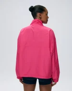 Half Zip Track Jacket - Hot Pink