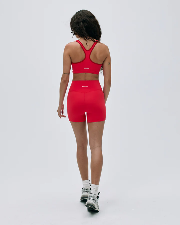 Ultimate Ultra Crop Pocket Shorts - Apple Red