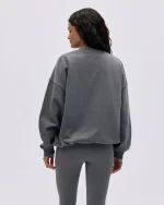 Varsity Oversized Sweatshirt - Dark Grey