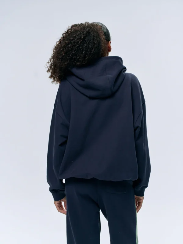ADA Community Spirit Oversized Full Zip Hoodie – Navy Blue-Mint Green